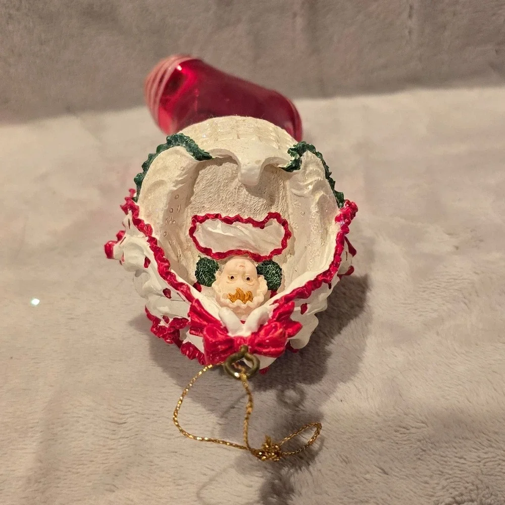Mistletoe Magic‎ Collection European Style Glass Ornament Hand Blown Stocking